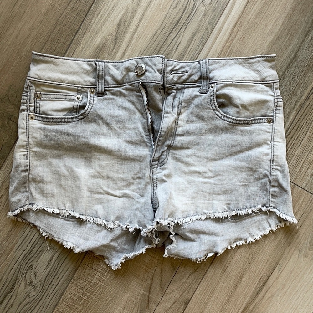 American eagle gray cutoff Jean shorts